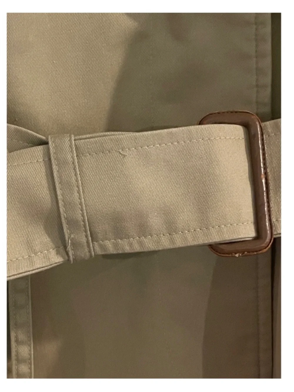 Vintage Burberrys Trench Coat Tan Beige Nova Check Lining Women Long Belted - Picture 16 of 16